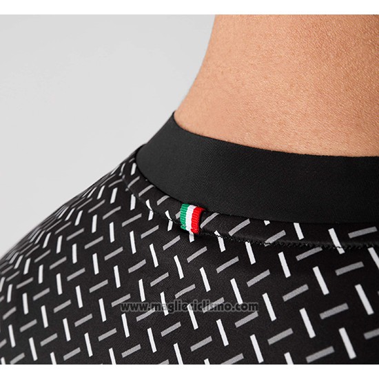 2019 Abbigliamento Ciclismo La Passione Nero Manica Corta e Salopette
